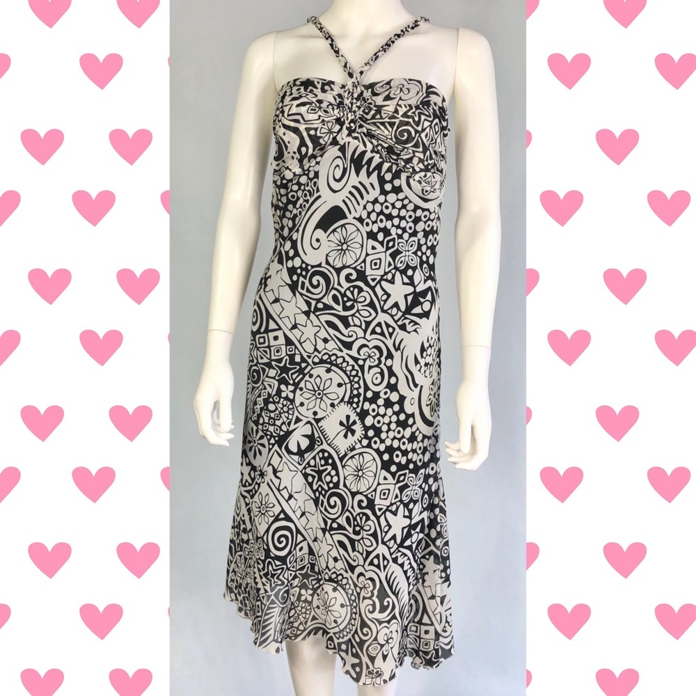 Stamped muslin dress.